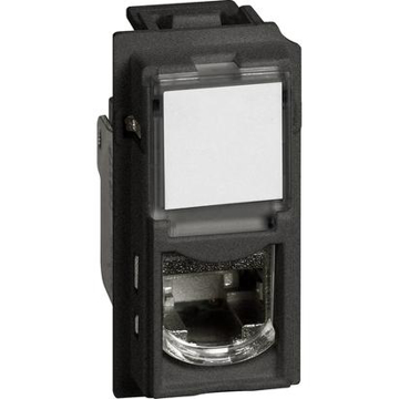 Slika BTicino Living Now UTP RJ45 utičnica Cat6 crna KG4279C6 (1M, STP, toolless)